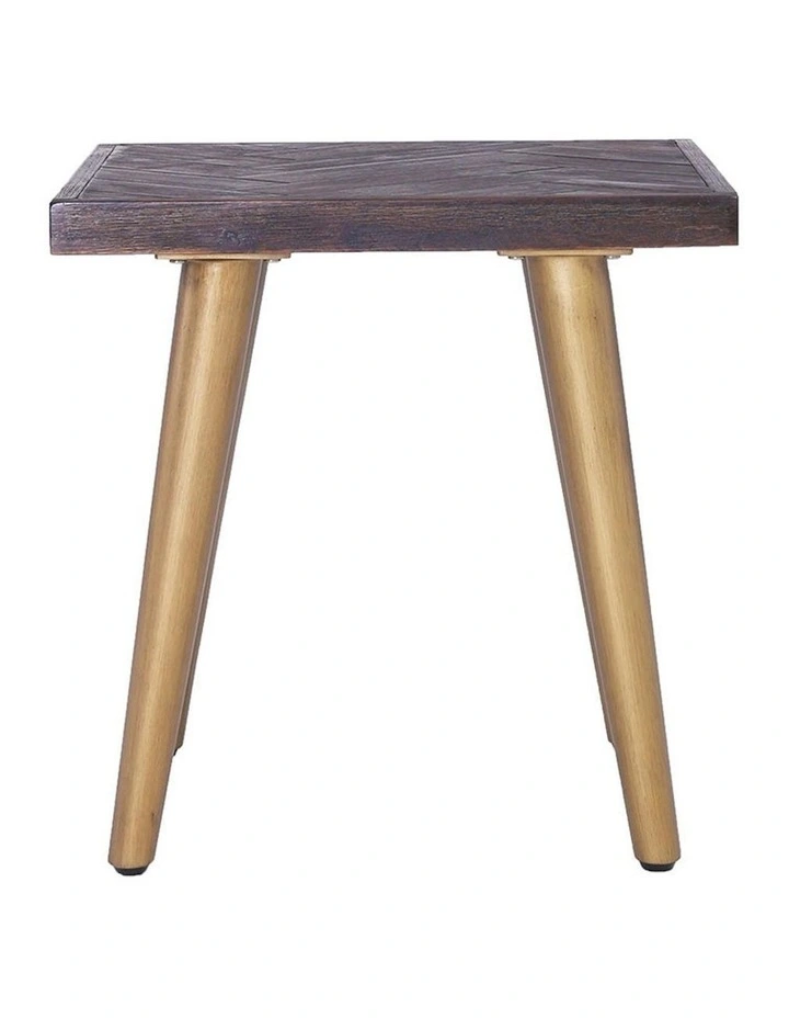 SIVAN Side Table 50x50cm Acacia Solid Wood - Brown image 5