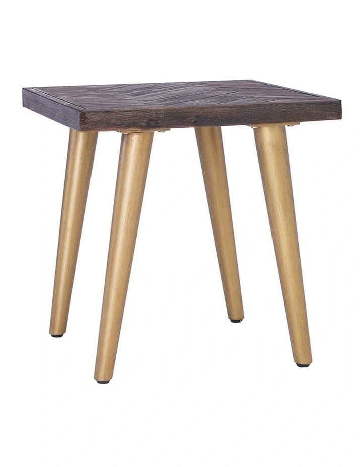SIVAN Side Table 50x50cm Acacia Solid Wood - Brown image 6