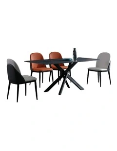 KIANA Sintered Stone Dining Table - 180cm - Black