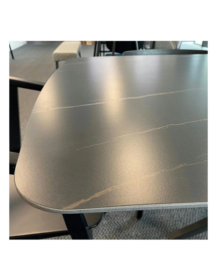 KIANA Sintered Stone Dining Table - 180cm - Black image 3