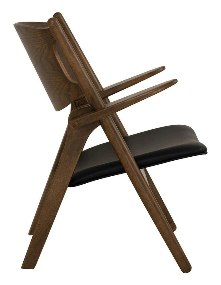 CAMRY Lounge Chair - Walnut & Black image 4