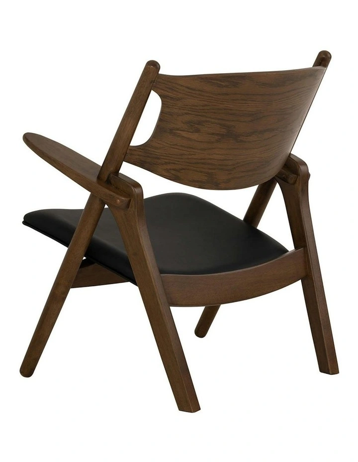 CAMRY Lounge Chair - Walnut & Black image 5