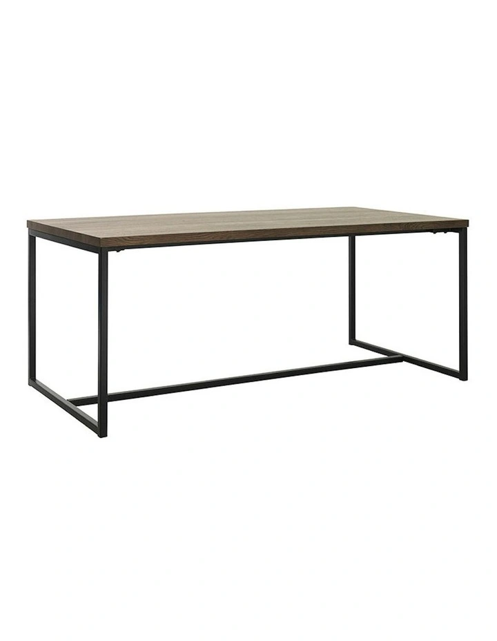 RIVOLI Dining Table 1.8M -  Smoked Oak / Black image 1
