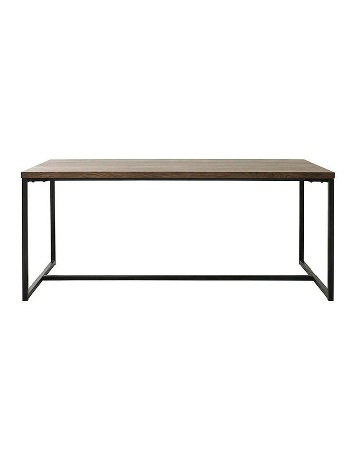 RIVOLI Dining Table 1.8M -  Smoked Oak / Black image 3
