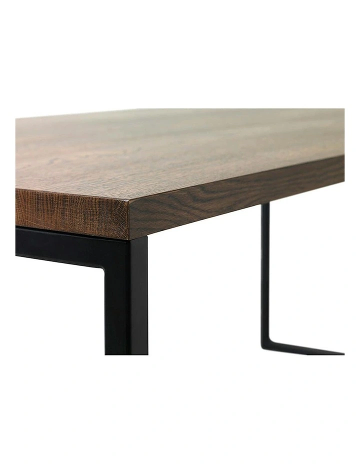 RIVOLI Dining Table 1.8M -  Smoked Oak / Black image 4