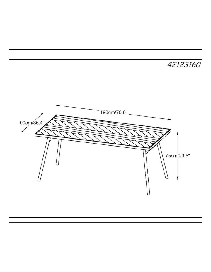 CALVI Dining Table 1.8M -  Natural image 6