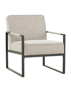CALIBRA Single Seater Lounge Chair - Black & Grey