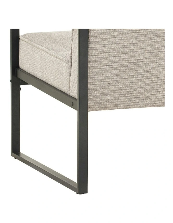 CALIBRA Single Seater Lounge Chair - Black & Grey image 4