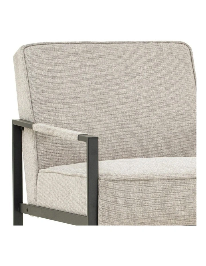 CALIBRA Single Seater Lounge Chair - Black & Grey image 6