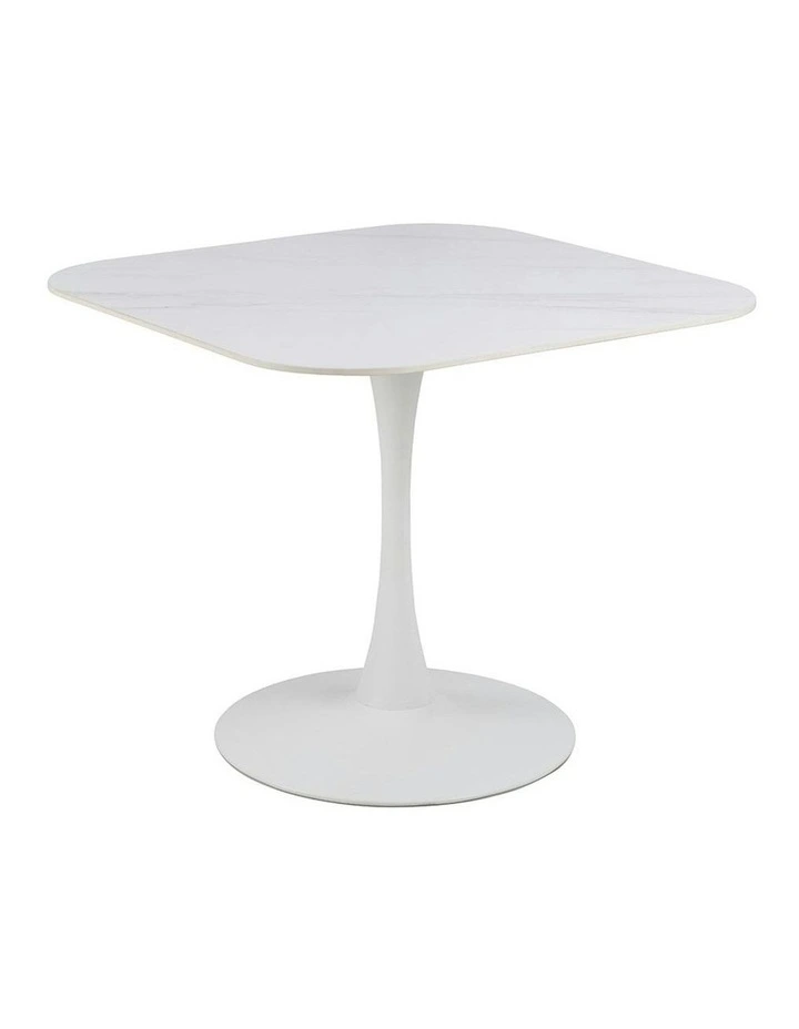 MARTA Square Dining Table 90cm - White image 1