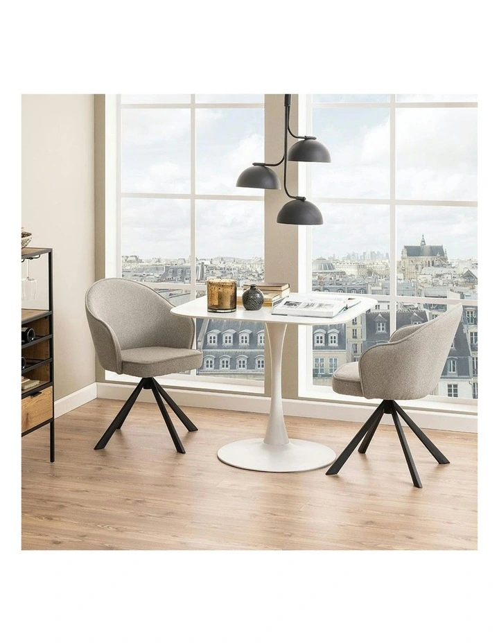 MARTA Square Dining Table 90cm - White image 2