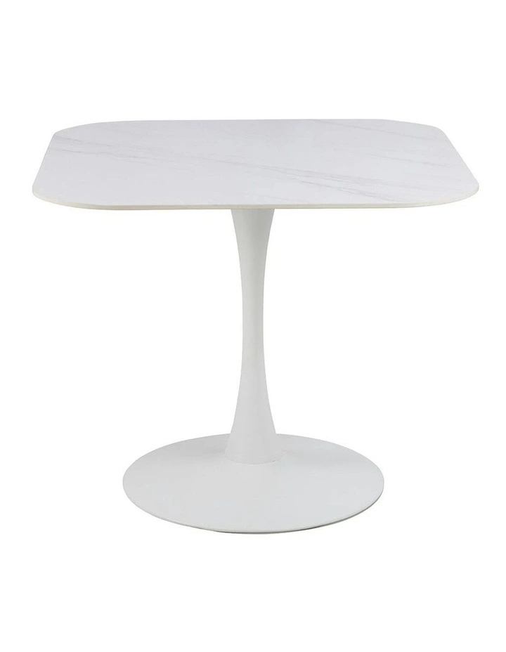MARTA Square Dining Table 90cm - White image 3