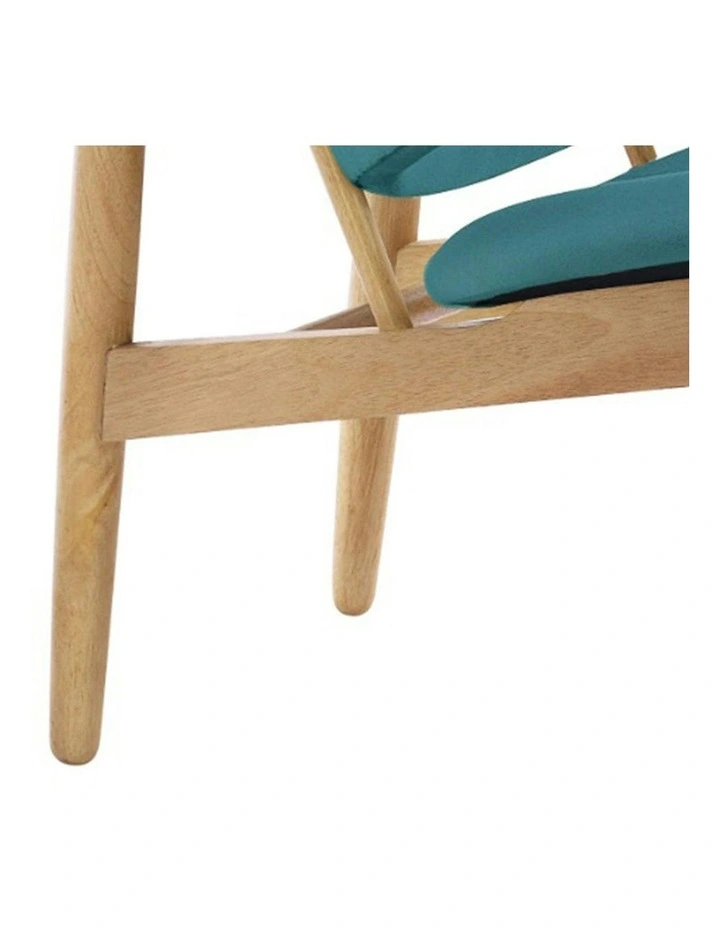 VERONIC Lounge Chair - Teal & Natural image 3