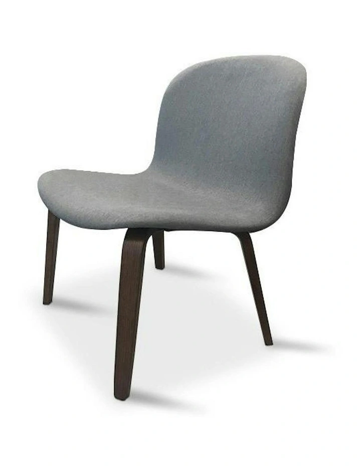 LOTTIE Lounge Chair - Walnut & Grey image 1