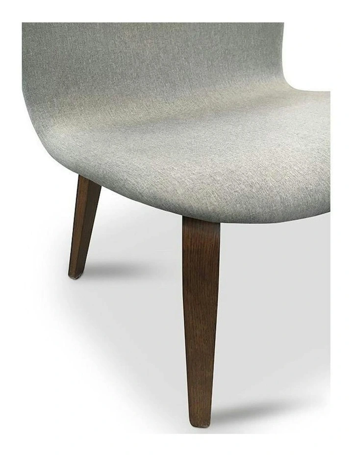 LOTTIE Lounge Chair - Walnut & Grey image 2