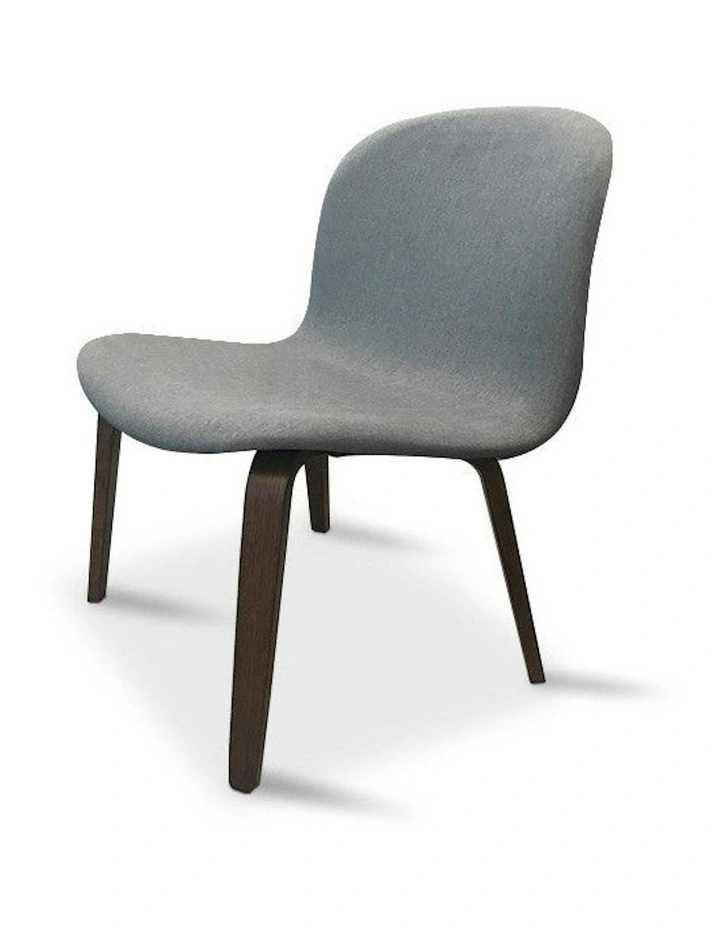 LOTTIE Lounge Chair - Walnut & Grey image 6