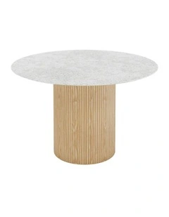 BLANCHE Dining Table 120cm - Marble Stone