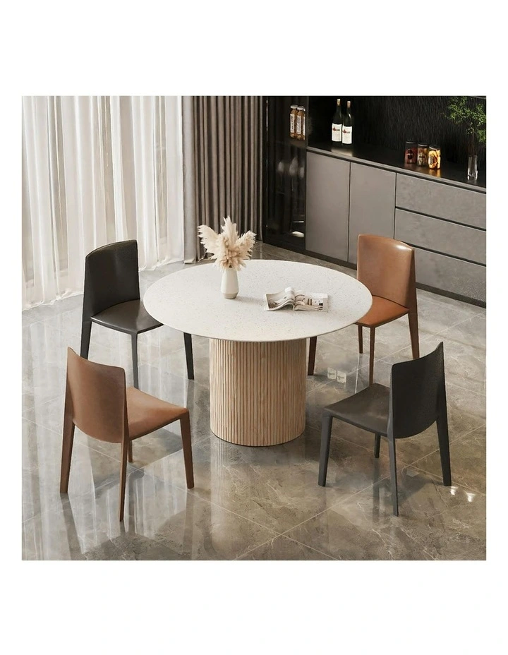 BLANCHE Dining Table 120cm - Marble Stone image 2
