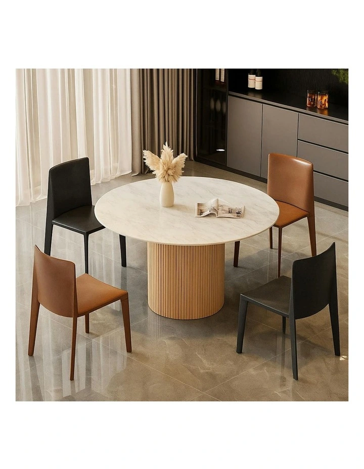 BLANCHE Dining Table 120cm - Marble Stone image 7