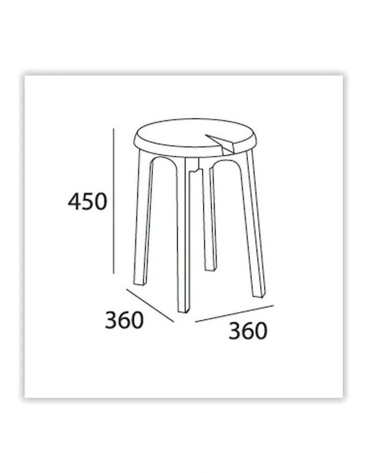 CHEVIS Stool  - Olive Yellow image 3