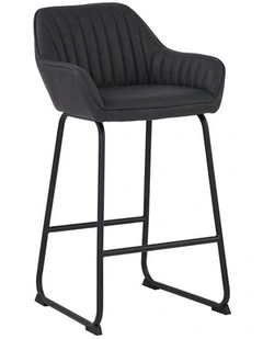 EKON Counter Stool - Brown & Black