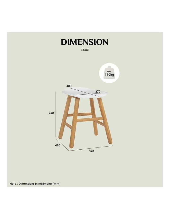 Hetty Stool - Black Ash Veneer image 7