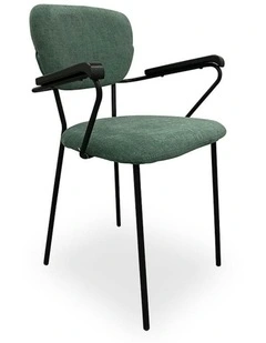 KELBY Arm Chair - Jade   Black