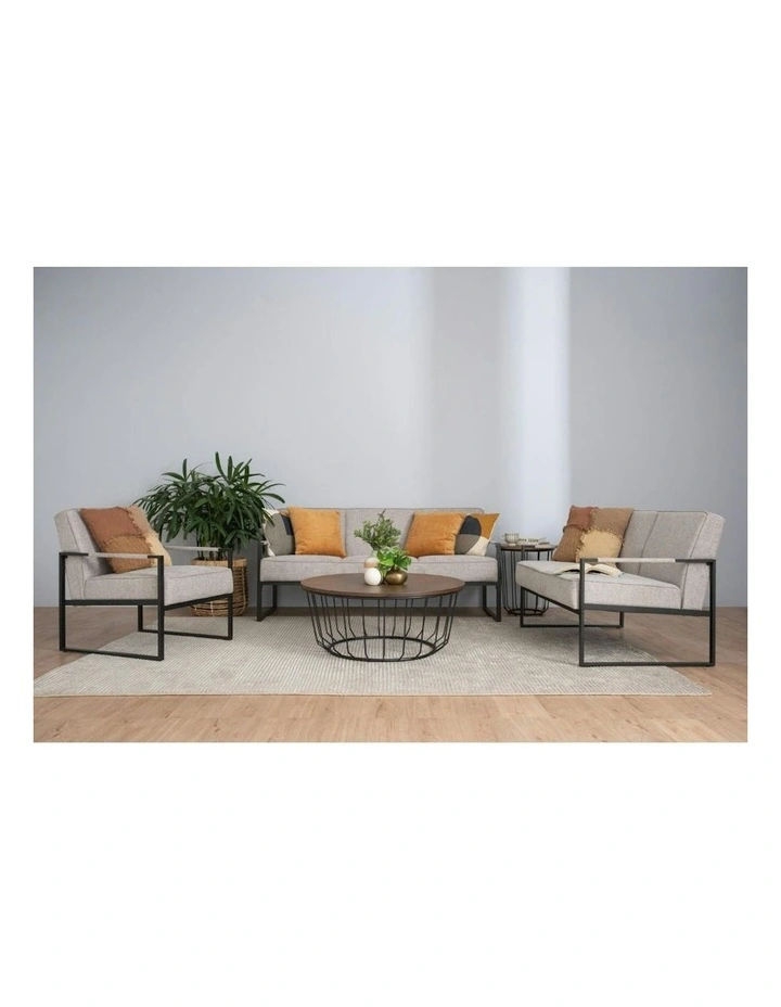 CALIBRA 2 Seater Sofa - Black & Grey image 2