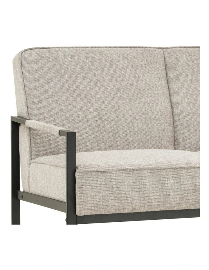 CALIBRA 2 Seater Sofa - Black & Grey image 4
