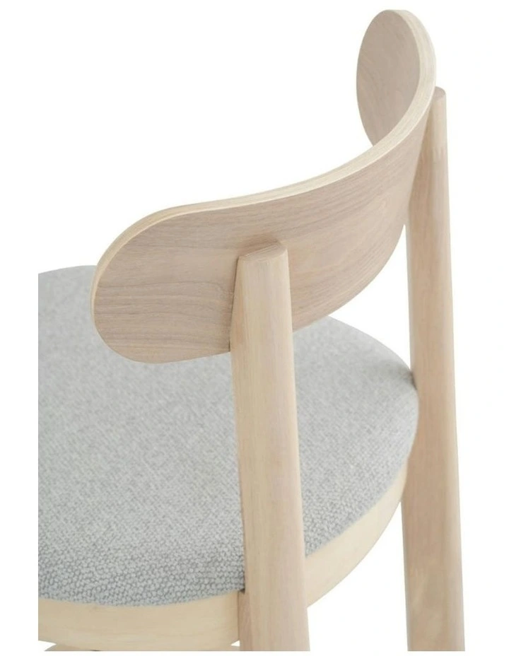 LOWEN Bar Stool - Oak & Light Grey image 4