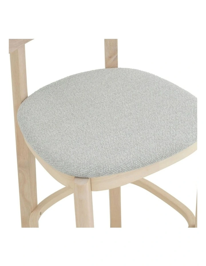 LOWEN Bar Stool - Oak & Light Grey image 6