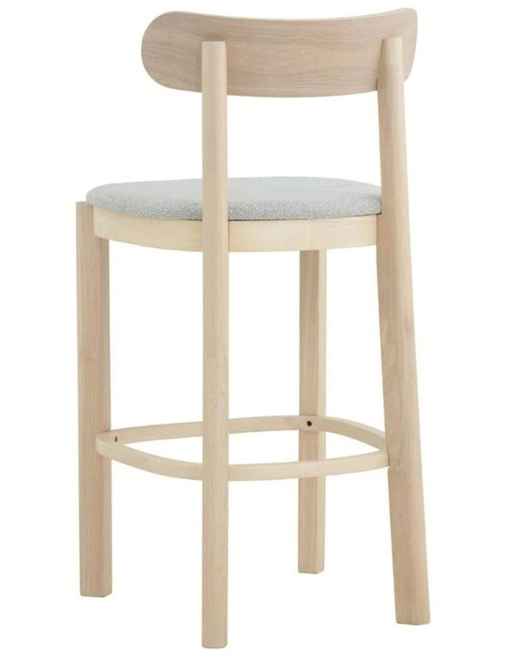 LOWEN Bar Stool - Oak & Light Grey image 7
