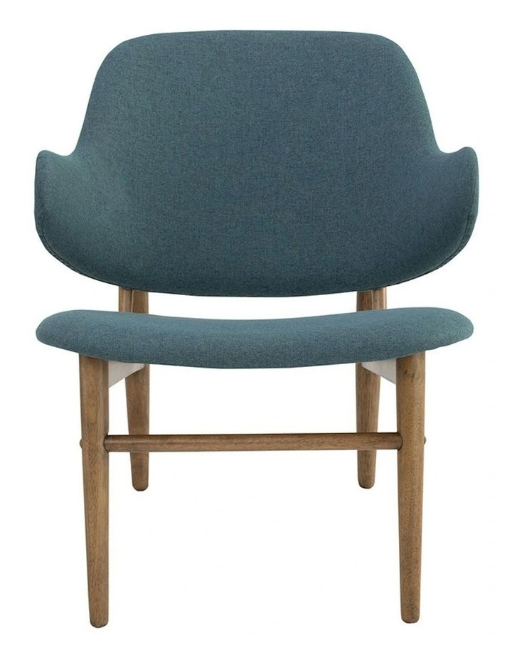 VERONIC Lounge Chair - Cocoa & Nile Green image 3