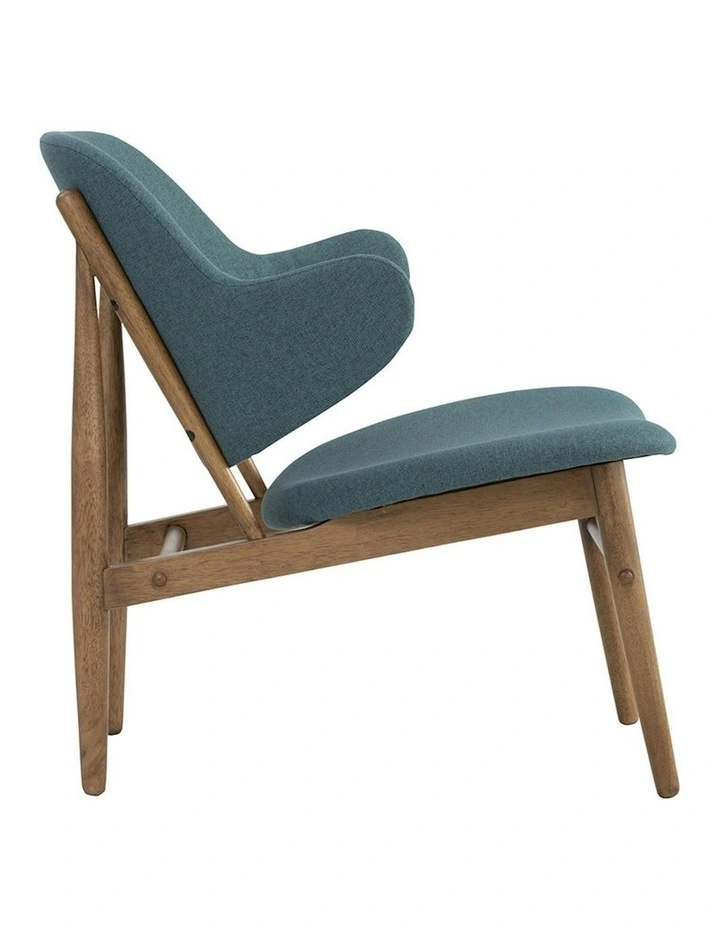 VERONIC Lounge Chair - Cocoa & Nile Green image 4