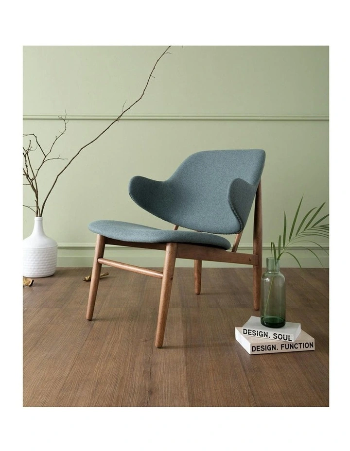 VERONIC Lounge Chair - Cocoa & Nile Green image 7