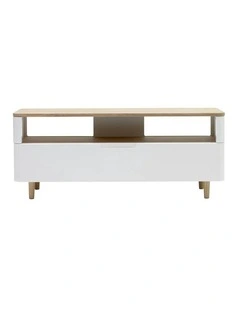 SIENNA Entertainment TV Unit 120cm -  Natural & White
