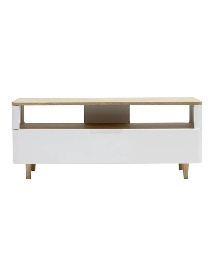 SIENNA Entertainment TV Unit 120cm -  Natural & White image 1