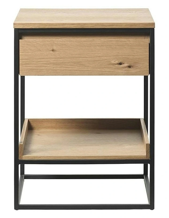 RIVOLI Side Table - Natural Oak / Black image 5