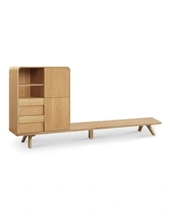 FINLEY TV Entertainment Wall Unit 1.8M - Natural