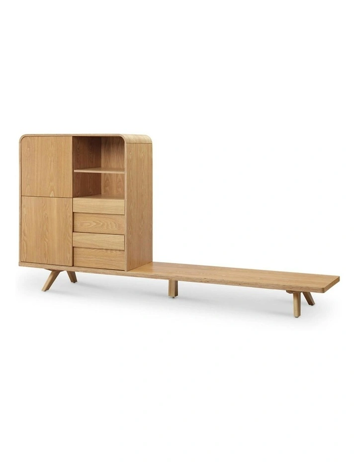 FINLEY TV Entertainment Wall Unit 1.8M - Natural image 2