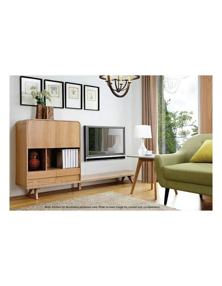 FINLEY TV Entertainment Wall Unit 1.8M - Natural image 3
