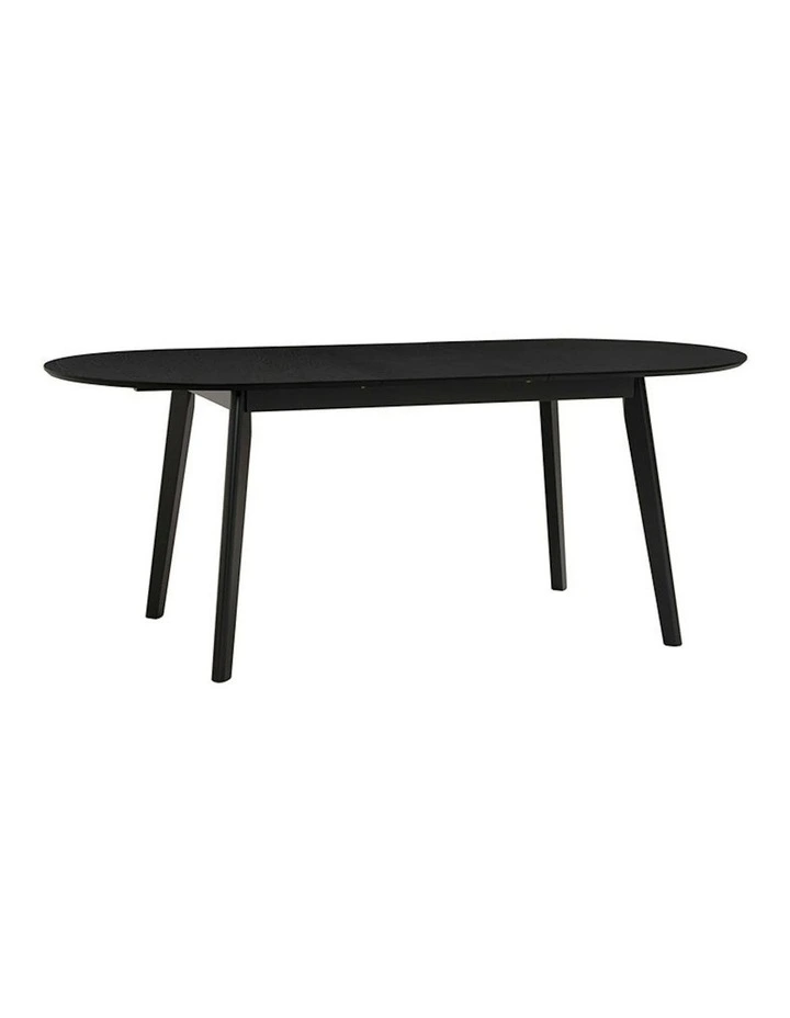 WERNER Extendable Dining Table 150-195cm - Black image 1