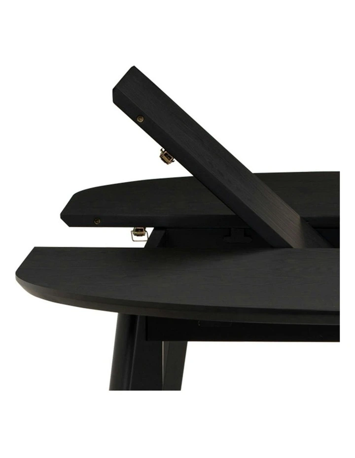 WERNER Extendable Dining Table 150-195cm - Black image 5