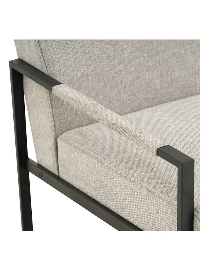 CALIBRA 3 Seater Sofa - Black & Grey image 6