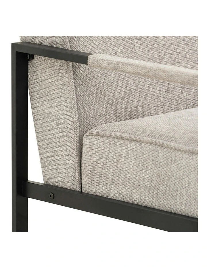 CALIBRA 3 Seater Sofa - Black & Grey image 7