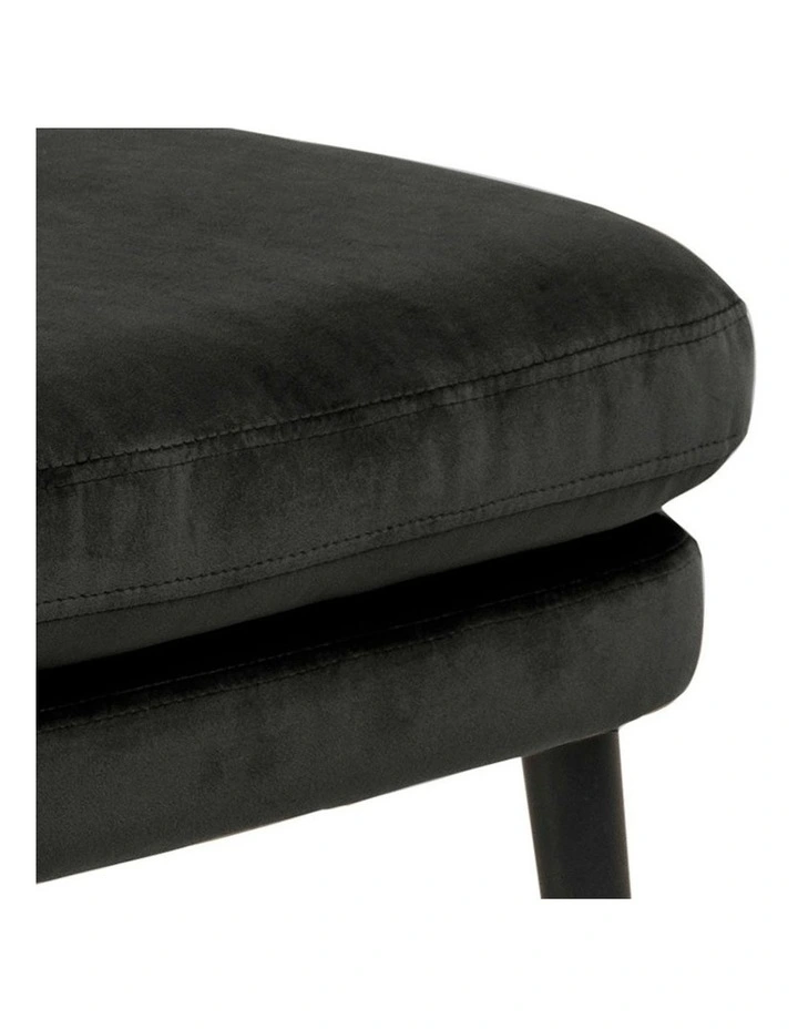 KENDRA Lounge Chair with Footstool - Grey Brown image 7