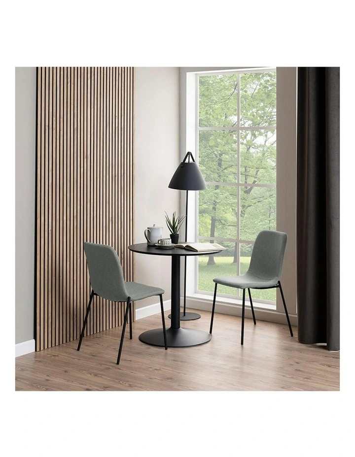 TITAN Round Dining Table 80cm - Black image 6