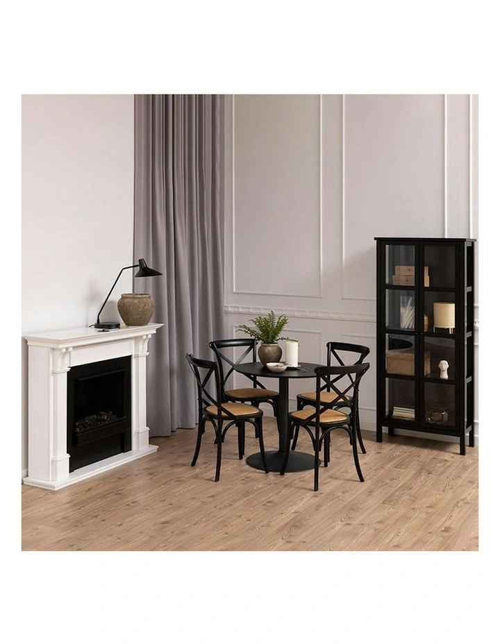 TITAN Round Dining Table 80cm - Black image 7