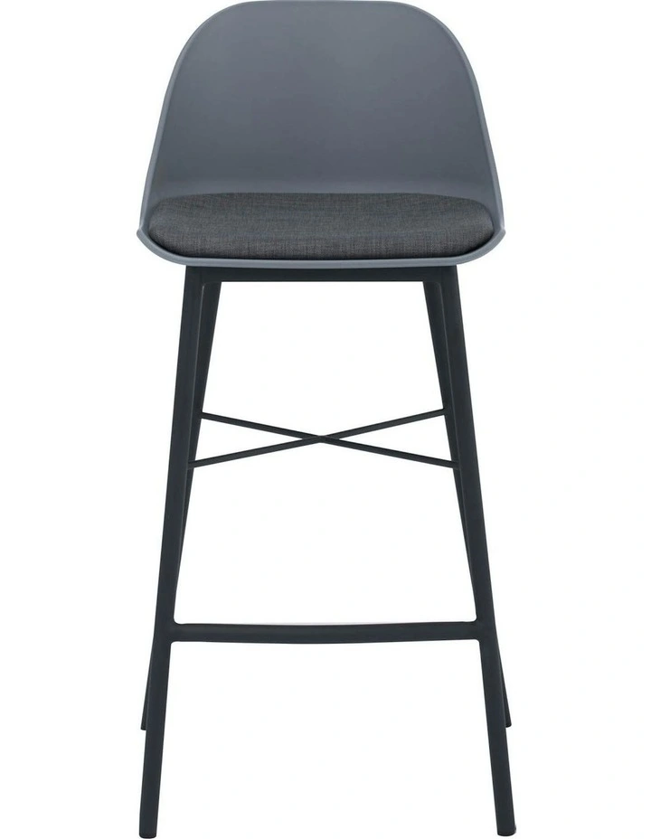 LAXMI Counter Stool - Grey & Black image 2