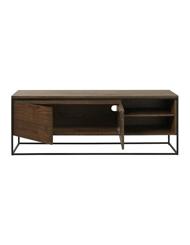 RIVOLI TV Entertainment Unit 1.55M -  Smoked Oak / Black image 4
